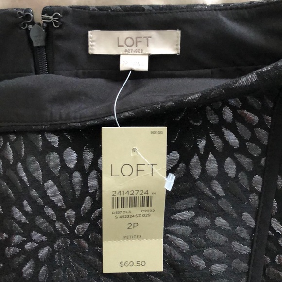 Black metallic skirt - Picture 4 of 4